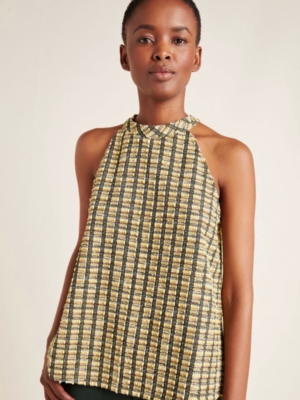 Anthropologie x Who Wear What When Where Sleeveless Erin Halter Top Size S